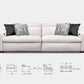 Alpine Pasque Modern Reclining Loveseat