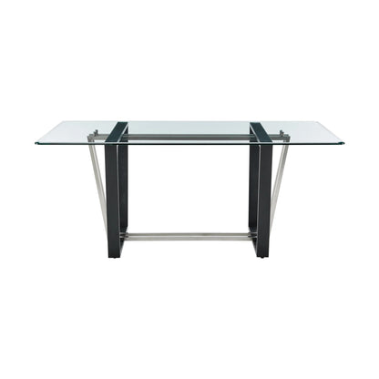 Kai Rectangular Glass Dining Table