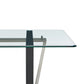 Kai Rectangular Glass Dining Table