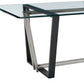 Kai Rectangular Glass Dining Table