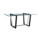 Kai Rectangular Glass Dining Table