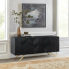 Lombard Black Chevron Sideboard