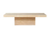Larimar Travertine Rectangle Coffee Table