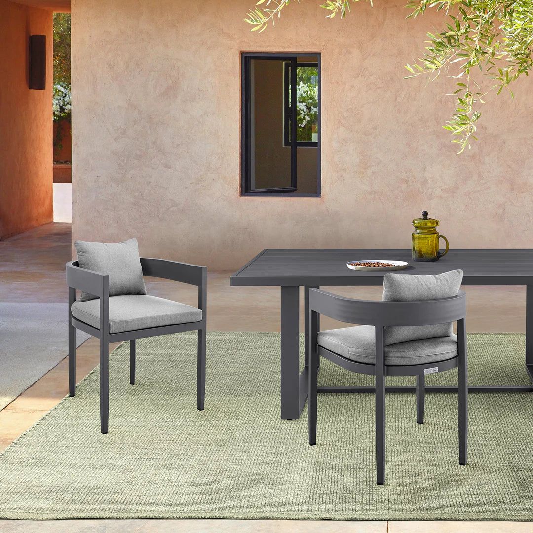 Solana Modern Outdoor Dining Chairs (Set Of 2)