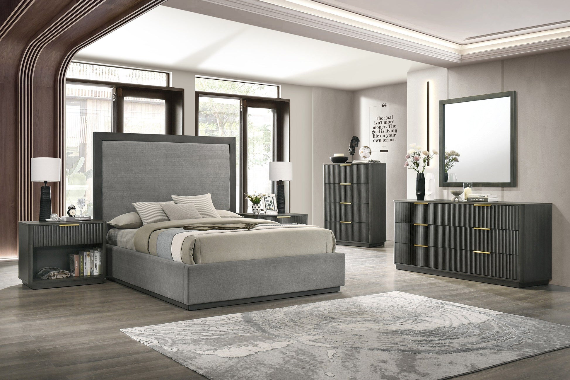 modern bedroom furniture sets with dressing table Paris Modern Bedroom Set carpiturefurniture.com