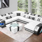 Aero Leather LED Sectional