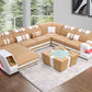 Aero Leather LED Sectional