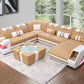 Aero Leather LED Sectional