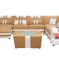 Aero Leather LED Sectional