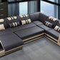 Aero Leather LED Sectional