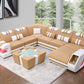 Aero Leather LED Sectional
