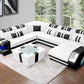 Aero Leather LED Sectional