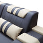 Aero Leather LED Sectional