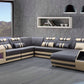 Aero Leather LED Sectional