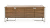 Modern Walnut Veneer Buffet