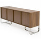 Modern Walnut Veneer Buffet