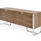Modern Walnut Veneer Buffet