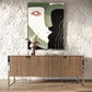 Modern Walnut Veneer Buffet