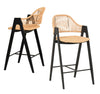 Natural Rattan Woven Barstool ( set of 2 )