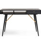 Noir Modern Oak Office Desk