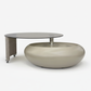 Pebble Smoked Glass Coffee Table