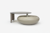 Pebble Smoked Glass Coffee Table