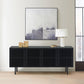 Pasadena Black Slatted Sideboard