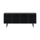 Pasadena Black Slatted Sideboard
