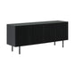 Pasadena Black Slatted Sideboard