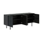 Pasadena Black Slatted Sideboard