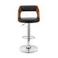 Metro Curve Adjustable Bar Stool