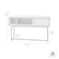 Peridot Rustic Wood and Metal Console Table