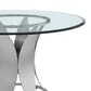 Petal Base Round Glass Dining Table