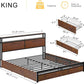 Rustic Horizon Storage Bed