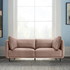Serenity Taupe Velvet Sofa