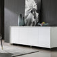 Sleek White Buffet