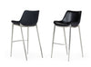 Stitched Leather Barstool ( set of 2 )
