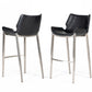Saddle Style Low Back Barstool ( set of 2 )