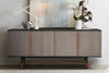 Turnin Gray and Copper Sideboard