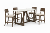Vellara 5 Pc Counter Ht Set, Stone Top