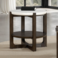 Vellara End Table w/ Stone Top
