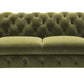 Velvet Grandeur Sofa Set - Transitional Black Fabric Loveseat