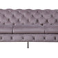 Velvet Grandeur Sofa Set - Transitional Black Fabric Sofa