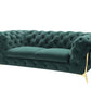 Velvet Imperial Sofa Set - Loveseat