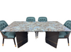 Verde Oasis Marble Dining Table