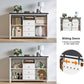 White Farmhouse Buffet Cabinet