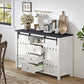 White Farmhouse Buffet Cabinet