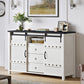 White Farmhouse Buffet Cabinet