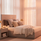 Abbey Modern Platform Bed - Sunset Glow