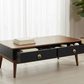Amigo Mid-Century Modern Coffee Table - Open Drawers